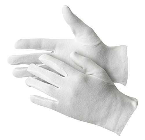 Paire de gants en coton blanc taille XL 